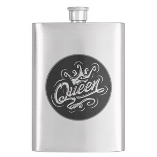 Cantil Rainha com coroa, Design de tipografia