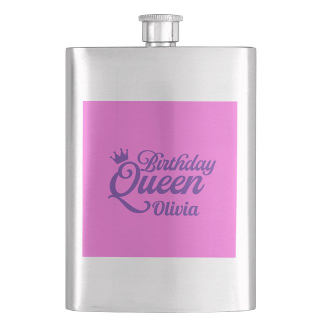 Cantil Rainha do Aniversário Frasco (Frente)