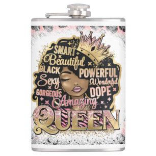 Cantil Rainha Negra Melanina Mulher Marrom Pele Sista Mag