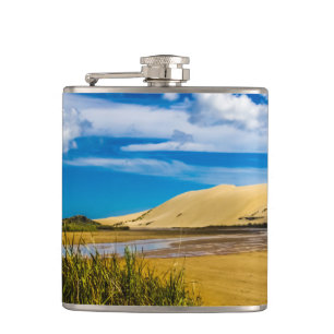 Cantil Rápido fluxo perto de 90 Mile Beach, Nova Zelând