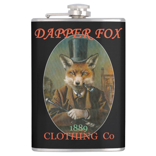Cantil Raposa Fox Vintage Flask (Frente)
