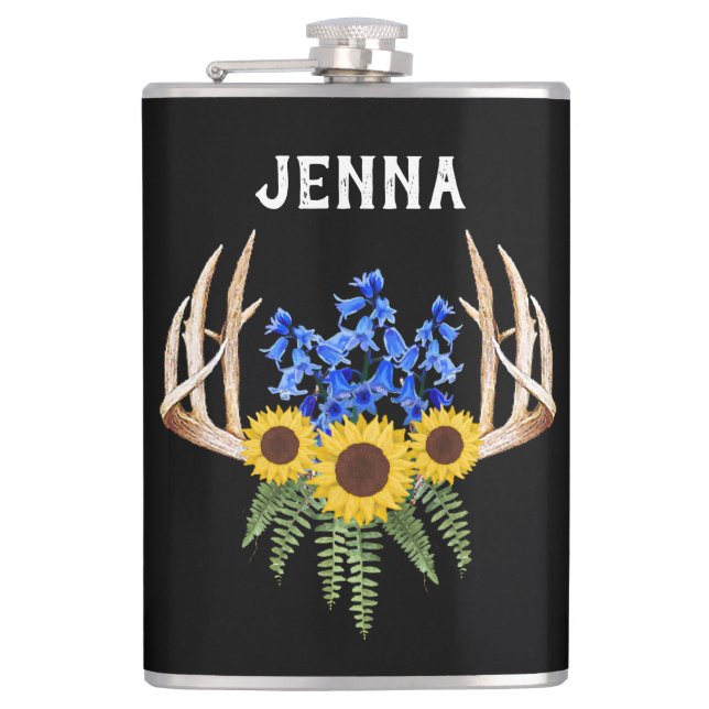 Cantil Rastreador Rústico Bluebells e Girassóis (Frente)