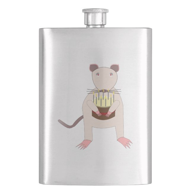 Cantil Rato Siamês com Bolo de Aniversário (Frente)