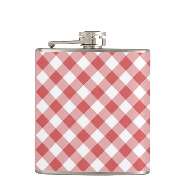 Cantil Red Gingham Flask (Frente)