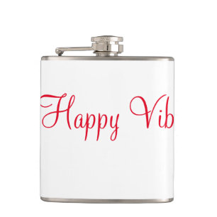 Cantil Red Happy vibe simples caligrafia mínima