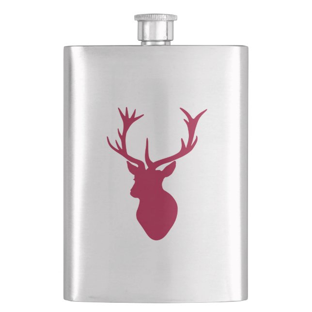 Cantil Red Stag Head Christmas ou Stag Party (Frente)