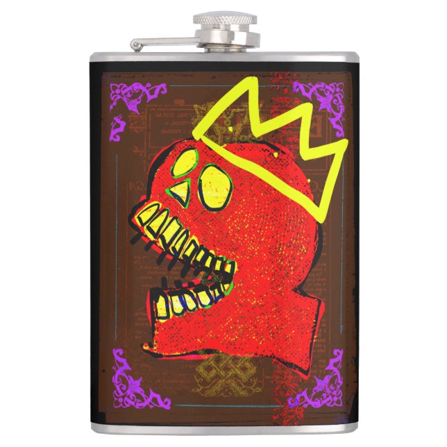 Cantil Rei Calavera Caveira pGeek Arte NFT (Frente)