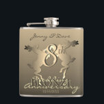 Cantil Reindeer Bronze do 8º aniversário do casamento<br><div class="desc">A rena num frasco para o seu 8º aniversário de casamento em bronze é de alguma forma apropriada,  e o meu gráfico de renas torna tudo mais doce e único!</div>
