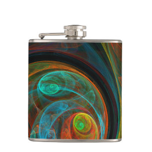 Cantil Renascimento de Abstrato de Arte Azul