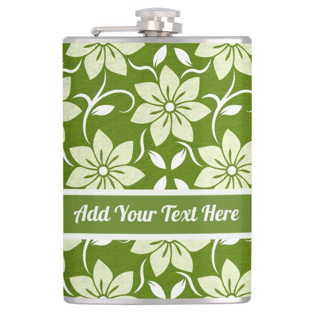Cantil Repetição de Flor de Oliveira Personalizada (Frente)
