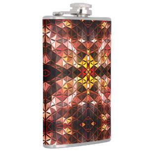 Cantil Repetido de triângulos vermelhos que geram formas