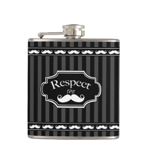 Cantil Respeite o bigode, Sr. Hipster Vintage Retro