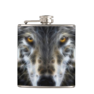 Cantil Retrato Intenso do Wolf Inspirational