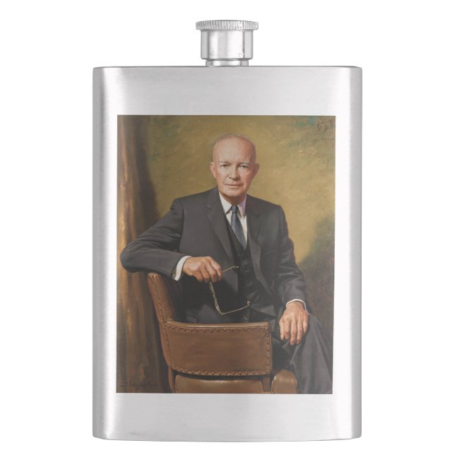 Cantil Retrato oficial do presidente Dwight Eisenhower na (Frente)