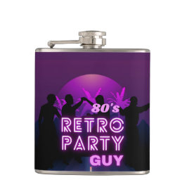 Cantil Retro 80s Disco Dance Party Neon Purple Funky