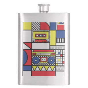 Cantil Retro Modernista Bauhaus Caixa Boombox Arte Pop Ge