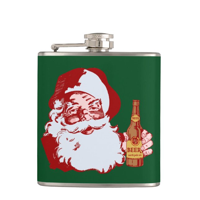 Cantil Retro Papai Noel com Natal de Cerveja (Frente)