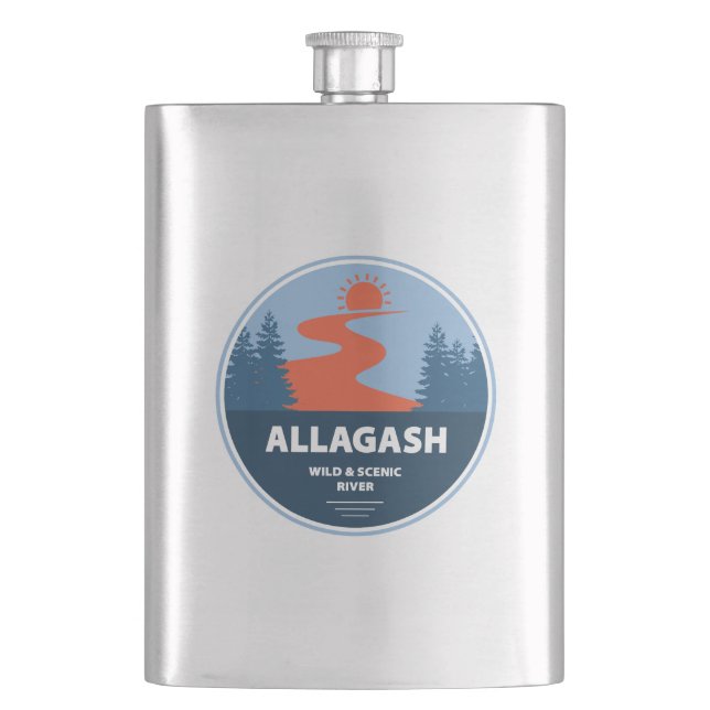 Cantil Rio Allagash Selvagem e Cênico Maine (Frente)