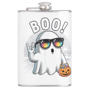 Cantil Rock Ghost Retro Halloween Pumpkin Funny Boo
