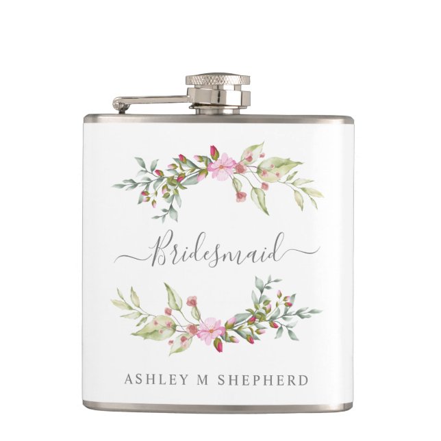 Cantil Romantic Wreath in Pink for Bridesmaids (Frente)