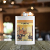 Romântica Hora Dourada Veneza Itália Viagem Vintag