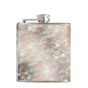 Cantil Romântico, ouro, Teal, Aquarela, Quic, Floral