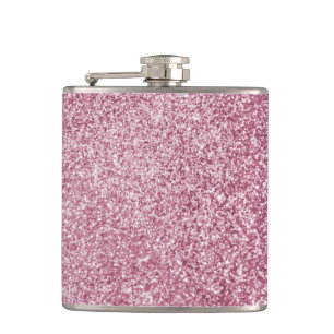 Cantil rosa claro brilho glitter feminino