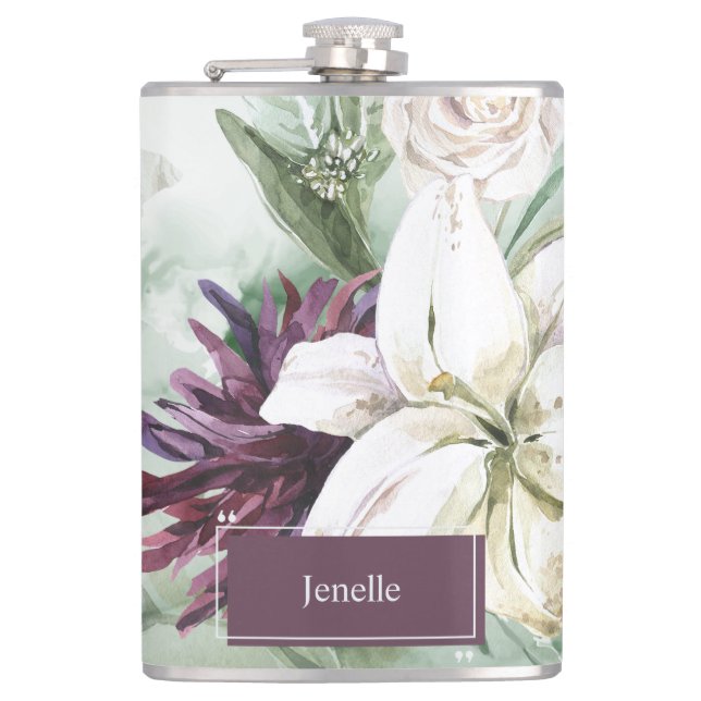 Cantil Rosa de Aquarela, Lily, Magnolia (Frente)