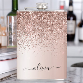 Cantil Rosa Dourado - Brilho Rosa Bege Glitter Metal Mono