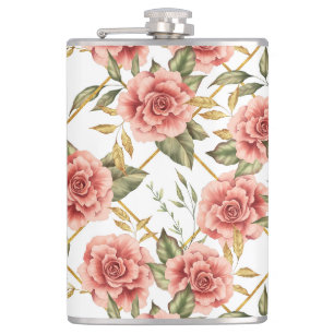 Cantil Rosas e folhas