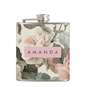 Cantil Rosas Victorianos Personalizados em Blush