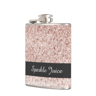 Cantil Rose Brilho Falso Glitter Suco
