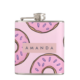 Cantil Rosquinha Rosa Pastel Divertida Personalizada