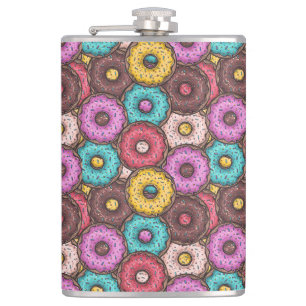 Cantil Rosquinhas Coloridas de Cores d'Água com Padrão de