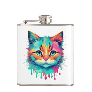 Cantil Rosto de Gato Fofo Design Multicolorido-89059