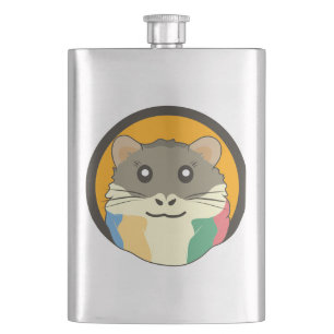 Cantil Rosto de hamster bonito com pelo colorido: Amante