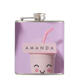 Cantil Rostos de Taça Smoothie de Kawaii Pastel Cute Pers