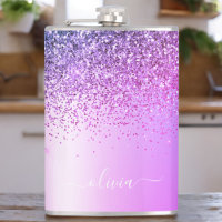 Roteiro Roxo Monograma Glitter Sparkle