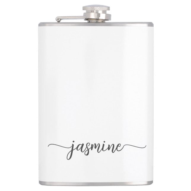 Cantil Rótulo de Nome com Grafia de Monograma Branco Femi (Frente)