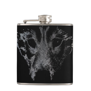 Cantil Rouco Flask Custom Rouco Wolf Pup Drask