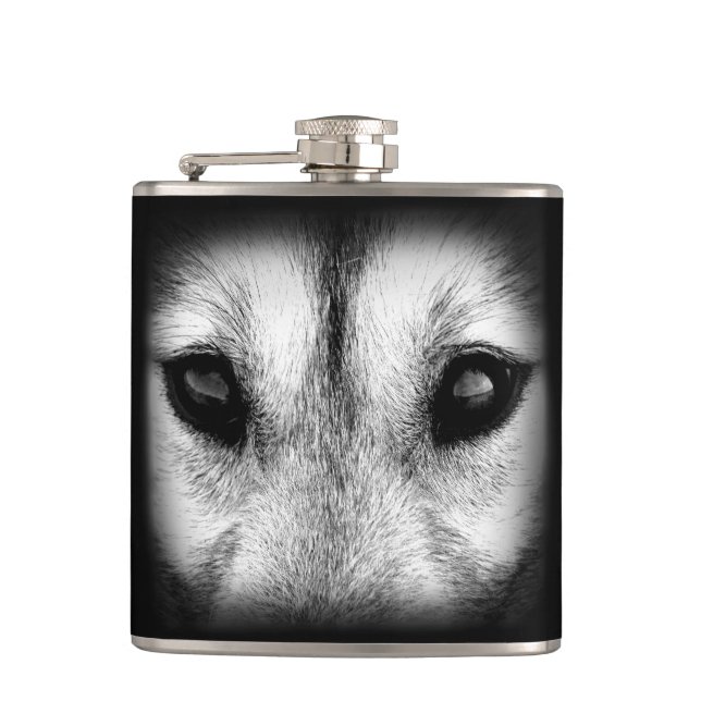 Cantil Rouco Flask Custom Rouco Wolf Pup Drask (Frente)