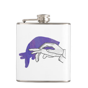 Cantil Roxo do Anteater da silhueta da mão