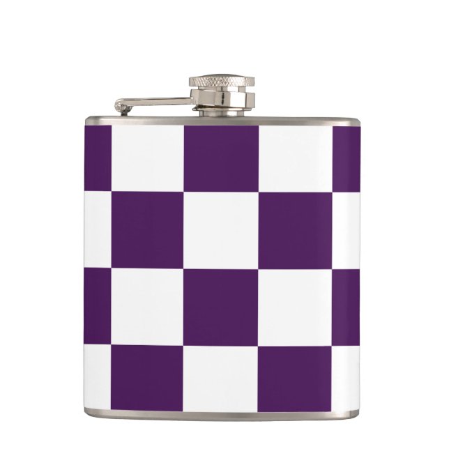 Cantil Roxo e branco Checkered (Frente)