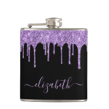 Roxo Glitter Drives Preto Personalizado