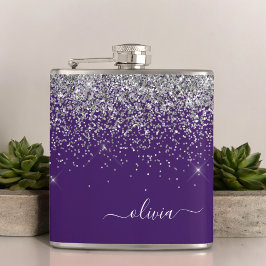 Cantil Roxo Silver Glitter Girly Monographic Nome