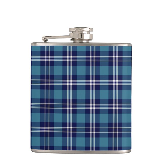 Cantil Rua Andrews Distrito de Tartan Hip Flask (Frente)