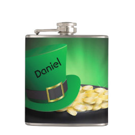 Cantil Rua do dia de Patrick Leprechaun Hat e Pote de Dou