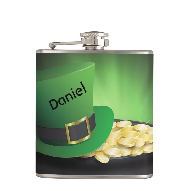 Cantil Rua do dia de Patrick Leprechaun Hat e Pote de Dou (Frente)