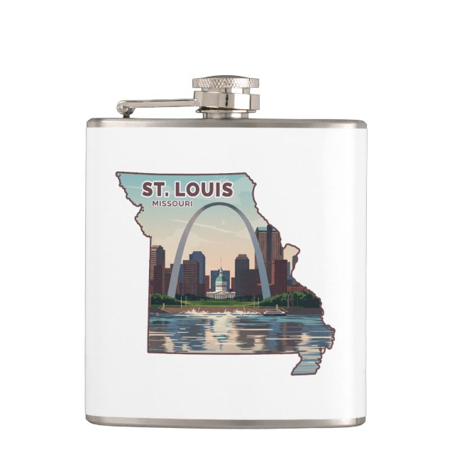 Cantil Rua. Mapa de Louis Missouri (Frente)