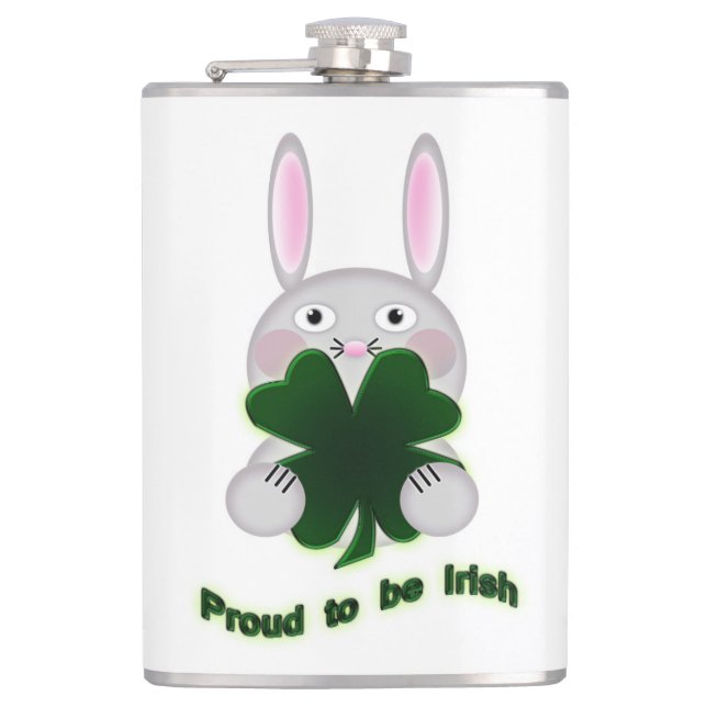 Cantil Rua. Patricks Bunny Orgulha ser irlandês Shamrock (Frente)